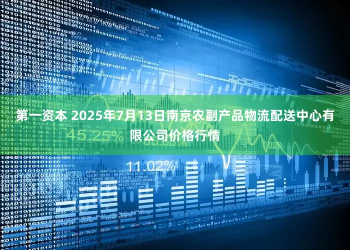 第一资本 2025年7月13日南京农副产品物流配送中心有限公司价格行情