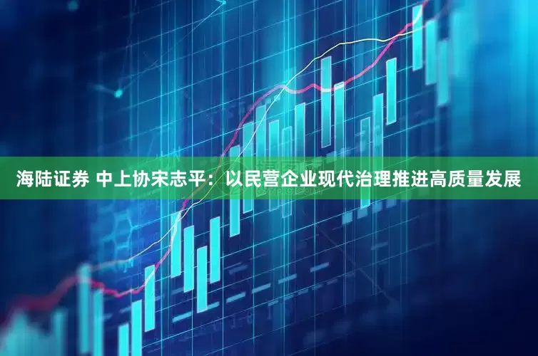 海陆证券 中上协宋志平：以民营企业现代治理推进高质量发展