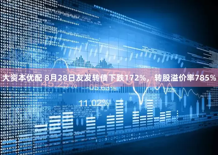 大资本优配 8月28日友发转债下跌172%，转股溢价率785%